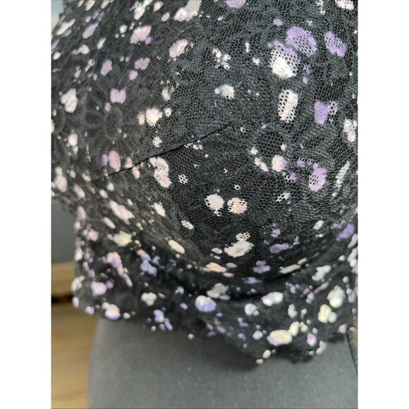 Victoria Secret PINK Bralette Bra Medium Push Up Blue Navy High Neck Halter Lace - Picture 3 of 14